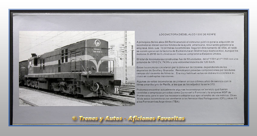Locomotora diésel Serie 1300 ALCO - Renfe