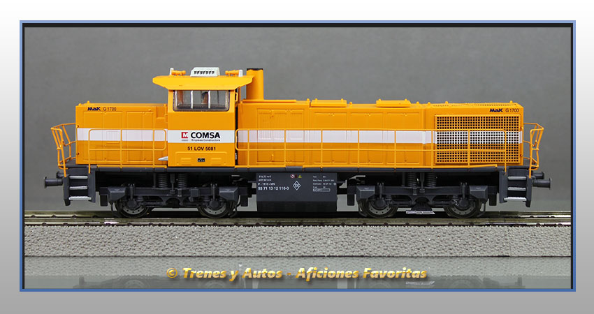 Locomotora diésel Vossloh G-1206 - COMSA
