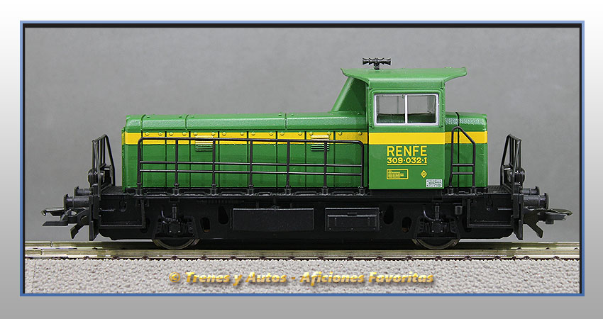 Locomotora diésel maniobras Serie 309 (Verde) - Renfe