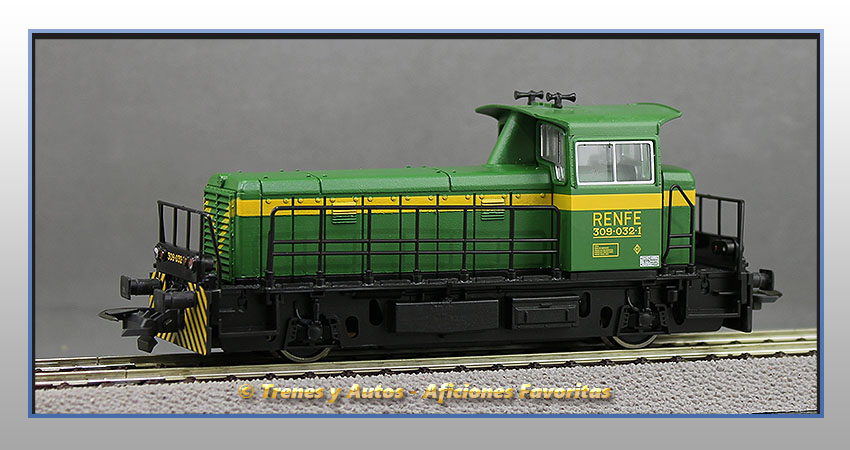 Locomotora diésel maniobras Serie 309 (Verde) - Renfe