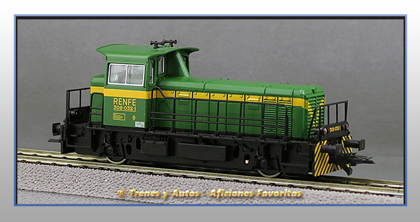 Locomotora diésel maniobras Serie 309 (Verde) - Renfe