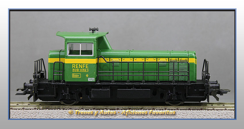 Locomotora diésel maniobras Serie 309 (Verde) - Renfe