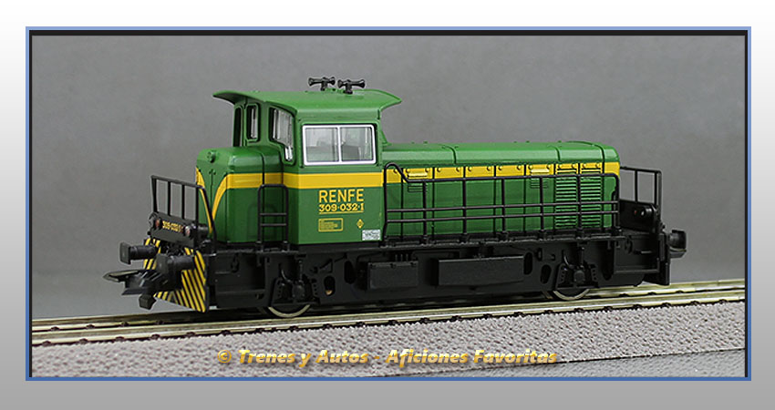 Locomotora diésel maniobras Serie 309 (Verde) - Renfe