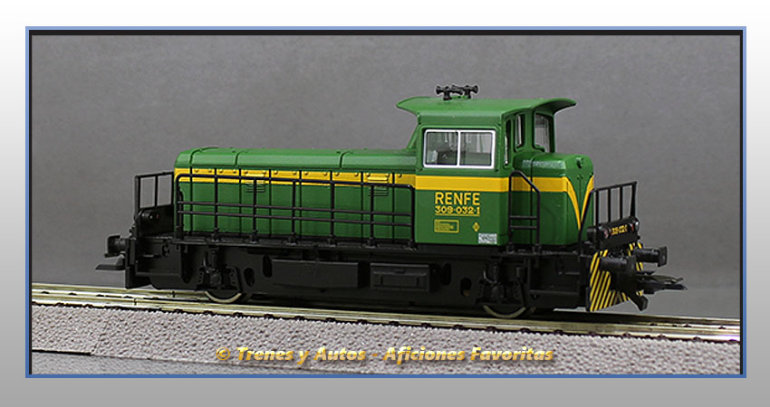 Locomotora diésel maniobras Serie 309 (Verde) - Renfe