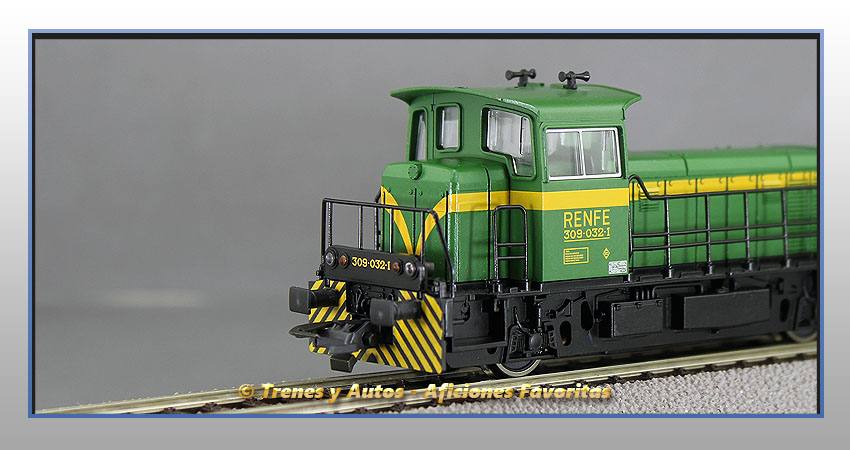 Locomotora diésel maniobras Serie 309 (Verde) - Renfe