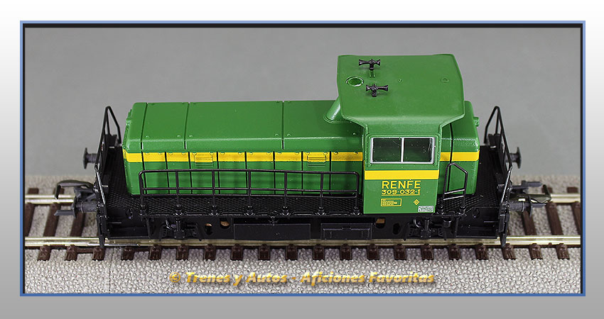 Locomotora diésel maniobras Serie 309 (Verde) - Renfe