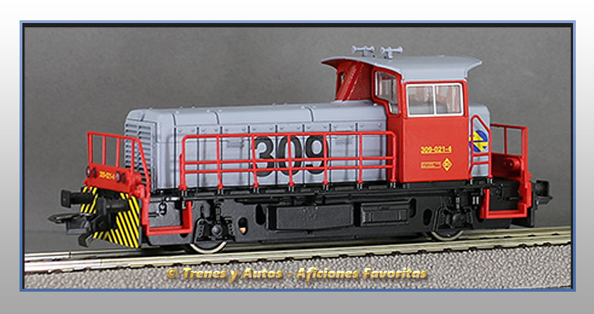 Locomotora diésel maniobras Serie 309 (Gris/Rojo) - Renfe