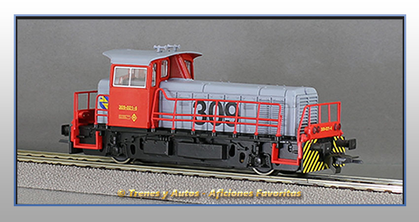 Locomotora diésel maniobras Serie 309 (Gris/Rojo) - Renfe