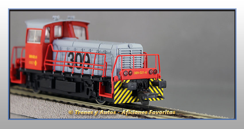 Locomotora diésel maniobras Serie 309 (Gris/Rojo) - Renfe
