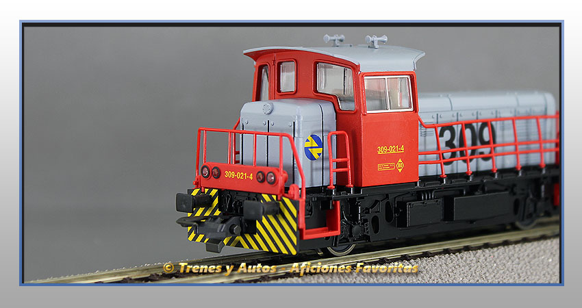 Locomotora diésel maniobras Serie 309 (Gris/Rojo) - Renfe