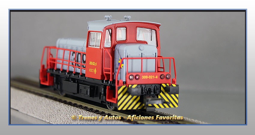 Locomotora diésel maniobras Serie 309 (Gris/Rojo) - Renfe