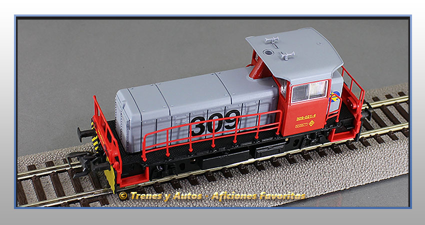 Locomotora diésel maniobras Serie 309 (Gris/Rojo) - Renfe