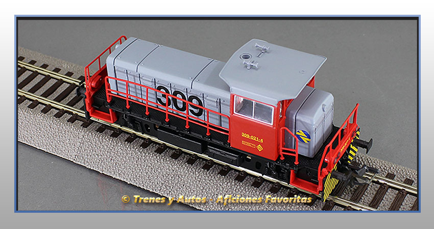 Locomotora diésel maniobras Serie 309 (Gris/Rojo) - Renfe