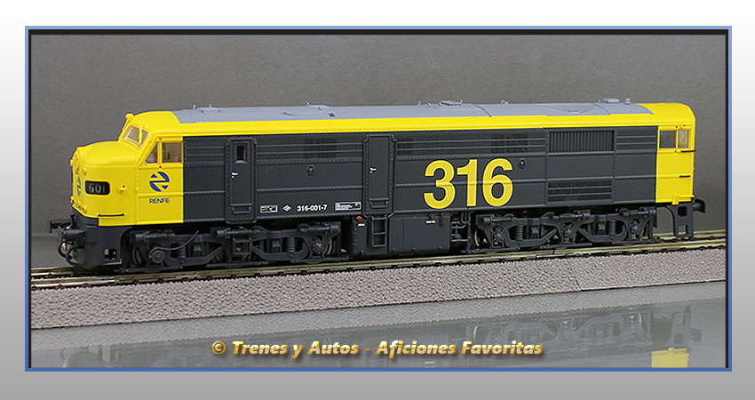 Locomotora diésel Alco Serie 316/1601 "Taxi" - Renfe