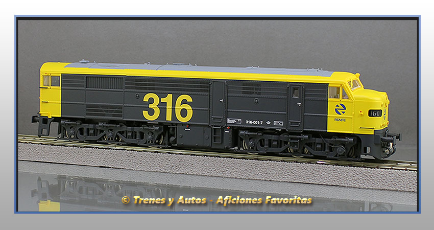 Locomotora diésel Alco Serie 316/1601 "Taxi" - Renfe