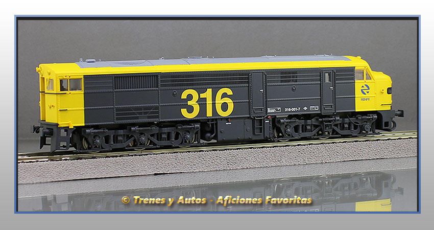 Locomotora diésel Alco Serie 316/1601 "Taxi" - Renfe