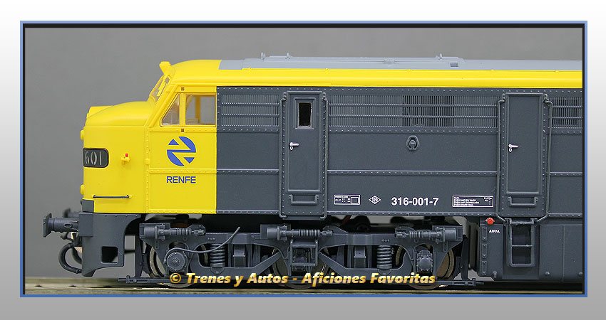Locomotora diésel Alco Serie 316/1601 "Taxi" - Renfe