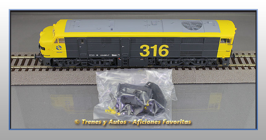 Locomotora diésel Alco Serie 316/1601 "Taxi" - Renfe (Complementos)
