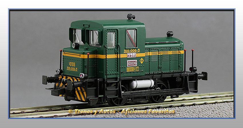 Locomotora diésel maniobras Serie 10100 "MEMË" 10106 - Renfe