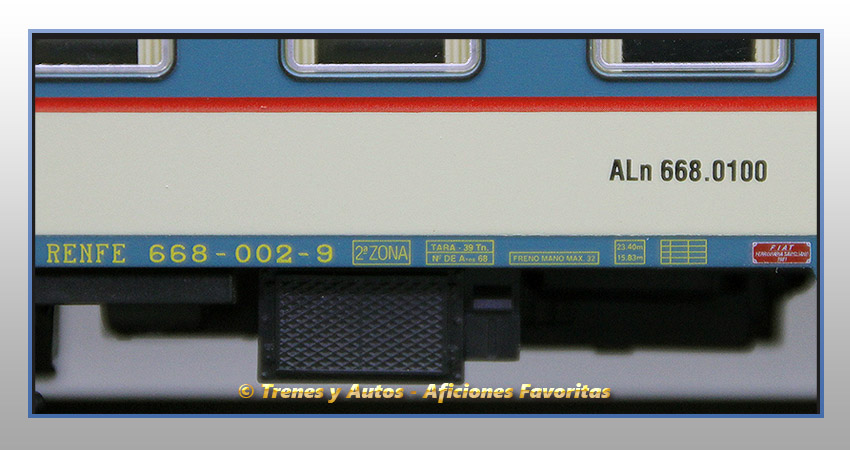 Automotor Fiat Serie 668 "Periquitos" - Renfe (Coche remolque)