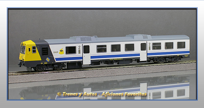 Automotor diésel 592.200 Coche 2ª Clase y Bar - Renfe