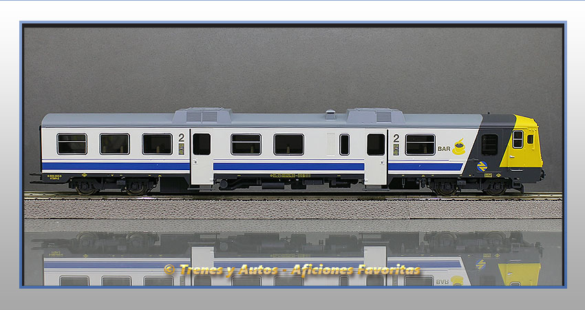 Automotor diésel 592.200 Coche 2ª Clase y Bar - Renfe