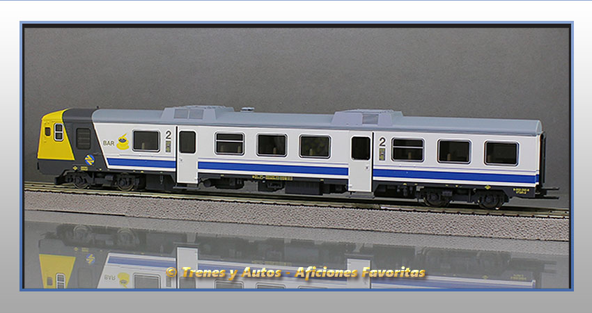 Automotor diésel 592.200 Coche 2ª Clase y Bar - Renfe