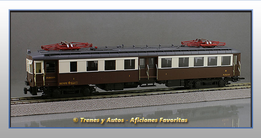 Automotor eléctrico Serie UT300 (Ex Norte) 315 - Coche 1ª y 3ª Clase y furgón - Renfe