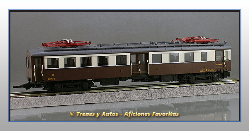 Automotor eléctrico Serie UT300 (Ex Norte) 315 - Coche 1ª y 3ª Clase y furgón - Renfe