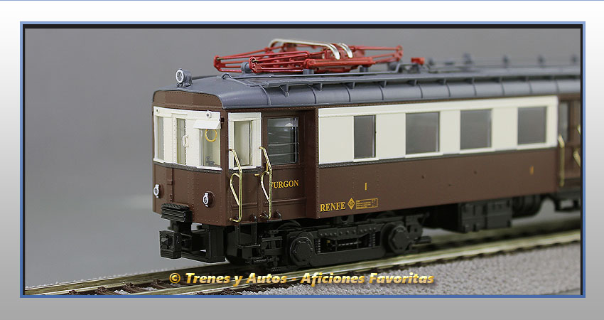 Automotor eléctrico Serie UT300 (Ex Norte) 315 - Coche 1ª y 3ª Clase y furgón - Renfe