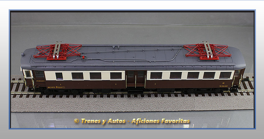 Automotor eléctrico Serie UT300 (Ex Norte) 315 - Coche 1ª y 3ª Clase y furgón - Renfe