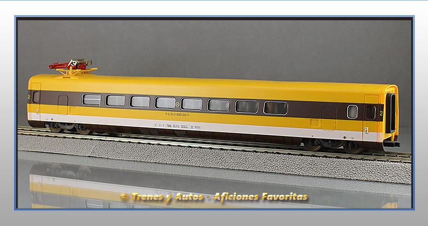 Electrotren basculante Serie 443 "El Platanito" - Coche intermedio 2ª Clase - Renfe