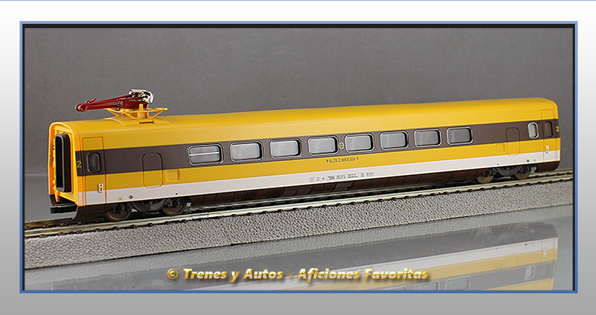 Electrotren basculante Serie 443 "El Platanito" - Coche intermedio 2ª Clase - Renfe