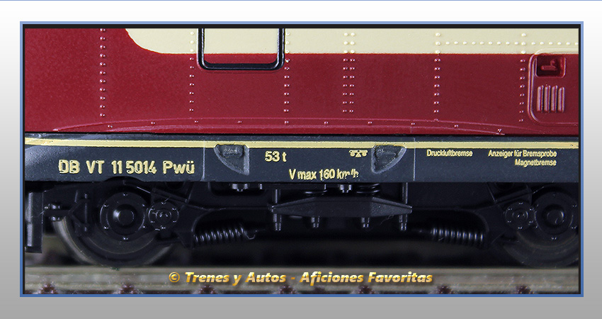 Tren automotor diésel Serie 601 VT 11.5 "Helvetia" - DB - Cabeza tractora
