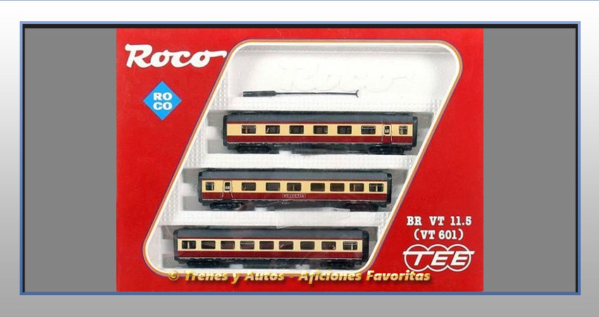 Tren automotor diésel Serie 601 VT 11.5 "Helvetia" - DB - Coches complementarios
