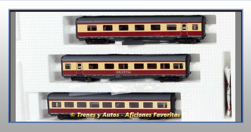 Tren automotor diésel Serie 601 VT 11.5 "Helvetia" - DB - Coches complementarios