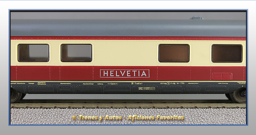Tren automotor diésel Serie 601 VT 11.5 "Helvetia" - Coche Restaurante - DB