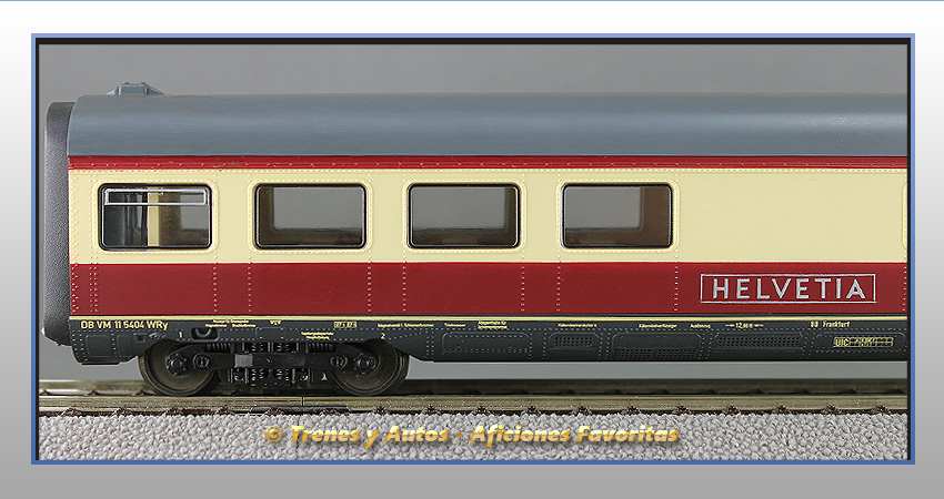 Tren automotor diésel Serie 601 VT 11.5 "Helvetia" - Coche Restaurante - DB