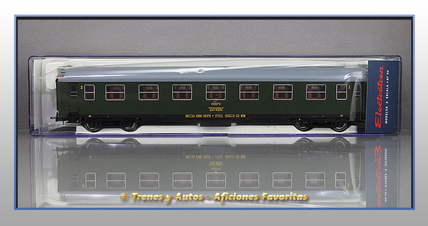 Coche pasajeros serie 5000 BB1-5235 2ª Clase - Renfe