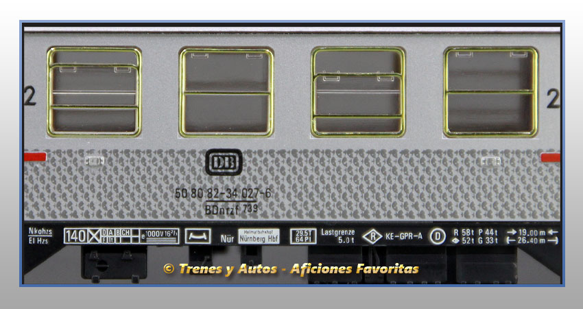 Coche pasajeros BDnrzt-739 - DB