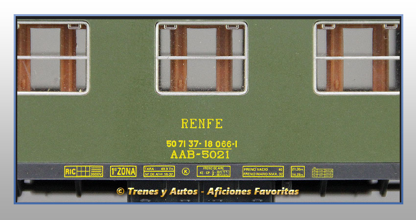 Coche pasajeros Serie 5000 AAB-5021 - Renfe