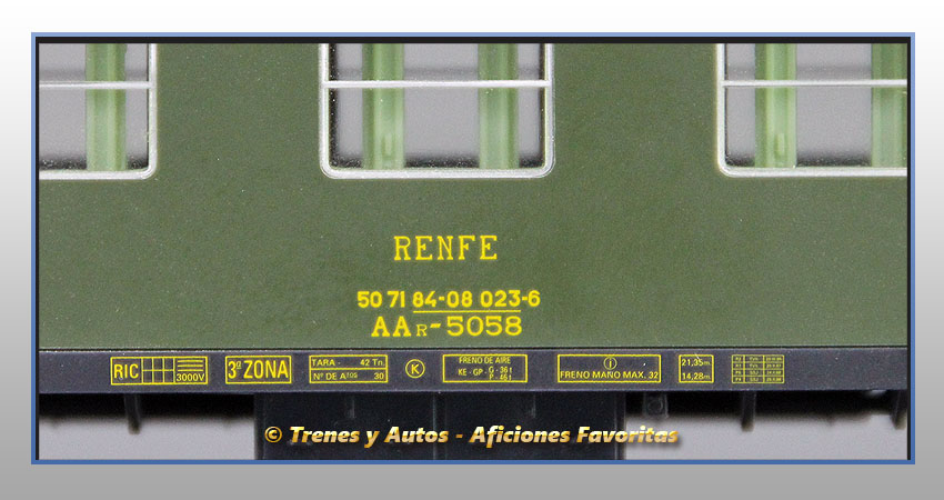 Coche pasajeros Serie 5000 AAR-5058 - Renfe