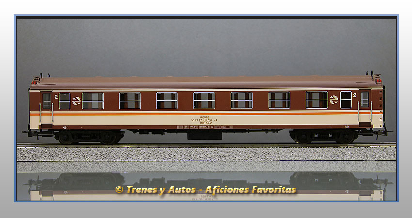 Coche pasajeros Serie 5000 BB1-5245 "Estrella" - Renfe
