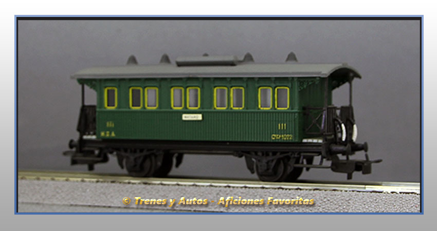Coche pasajeros Tipo Cffv-1072 - MZA