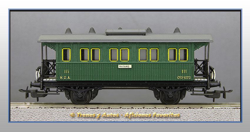 Coche pasajeros Tipo Cffv-1072 - MZA