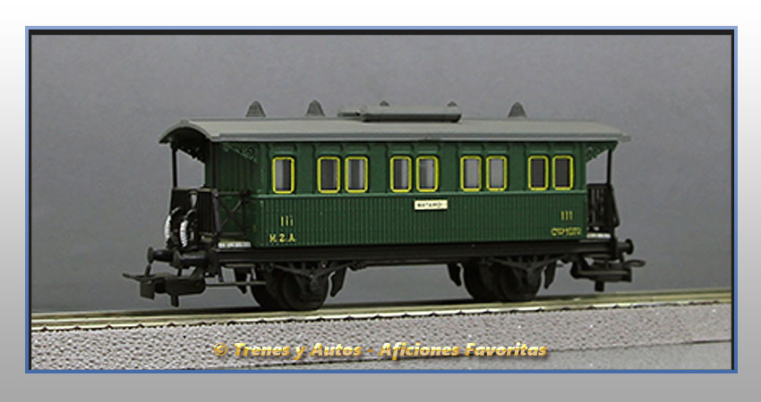 Coche pasajeros Tipo Cffv-1072 - MZA