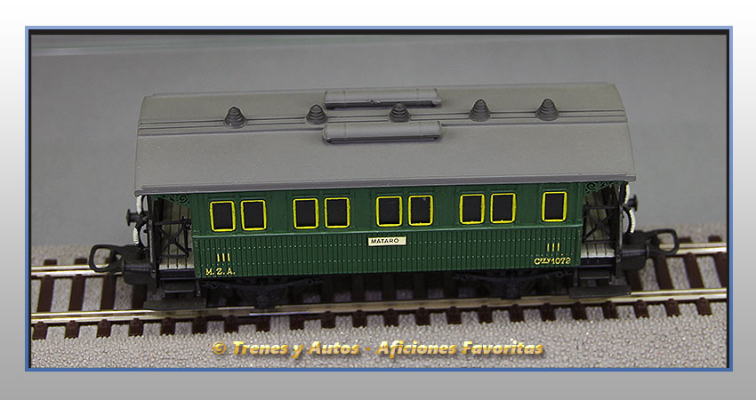 Coche pasajeros Tipo Cffv-1072 - MZA