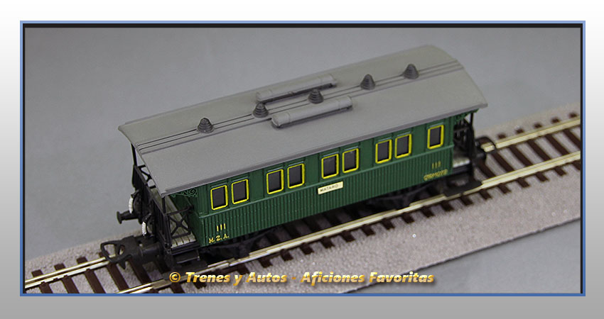 Coche pasajeros Tipo Cffv-1072 - MZA