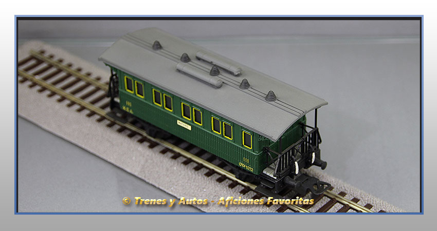 Coche pasajeros Tipo Cffv-1072 - MZA