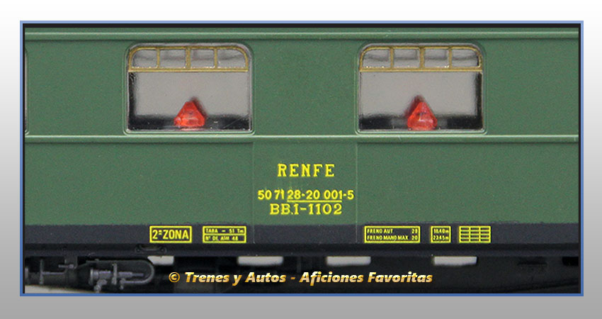 Coche restaurante Serie BB1-1102 - Renfe